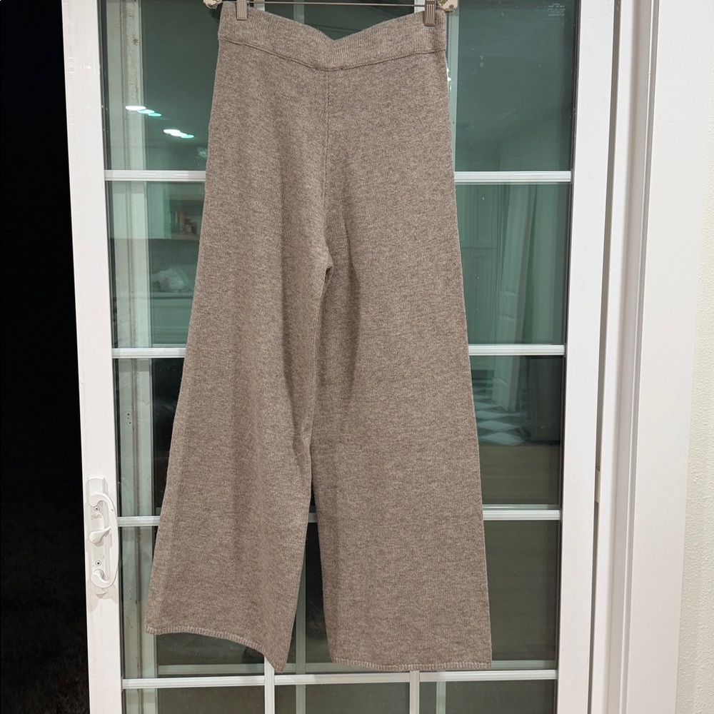 Women's tan Wide-Leg Pants - Picture 3 of 4